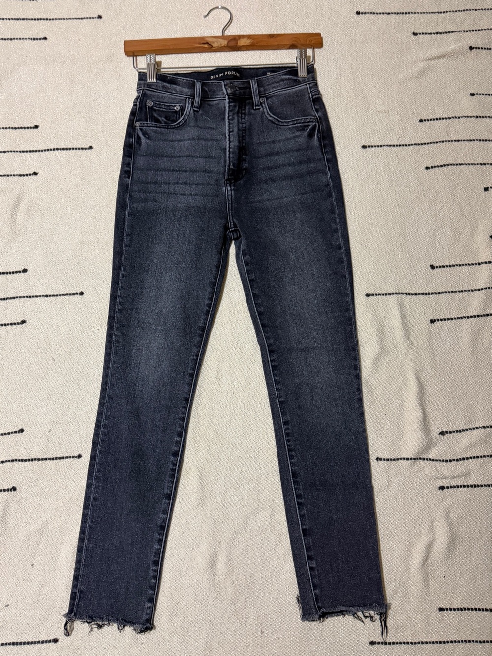 Aritzia Denim Forum High-Rise Skinny Jeans (Washed Black)
